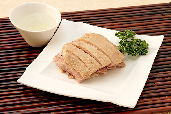南京名物家鴨の薬味スープ蒸し